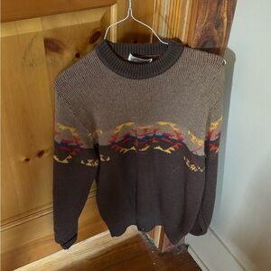 Vintage Pendleton Brown Wool Sweater